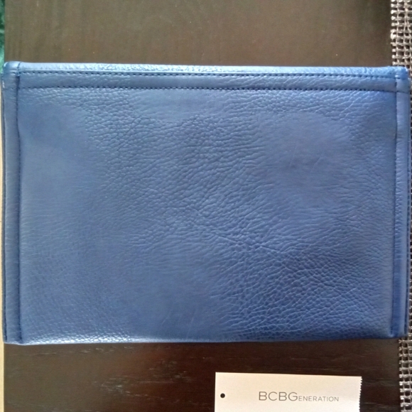 BCBGeneration Deep Blue Envelope Clutch - Picture 3 of 6